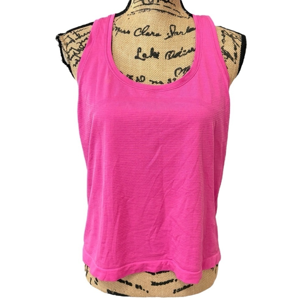 Lululemon Swiftly Tech Racerback Tank 2.0 Race Length Sonic Pink Size 14 - Picture 8 of 8